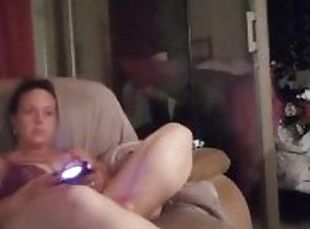 Real Amateur Milf Wearing Sexy Lingerie Playing Video Games
