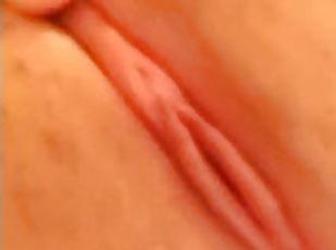 klitoris, onani, orgasme, pussy, perfekt, alene, våt, juicy