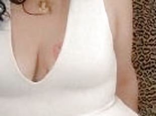 Sexy white dress playtime