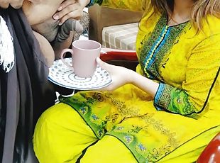 Desi Office Madam Drinking Sperm With Coffee Of Office Boy With Hindi Audio