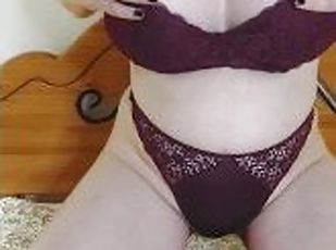 Hot Purple 4 Mature Cougar in Bed