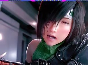 Yuffie final fantasy fucked cumshot small pussy 60fps