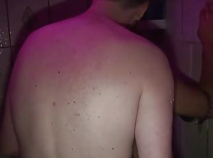 Chubby bear barebacks secret shower sex