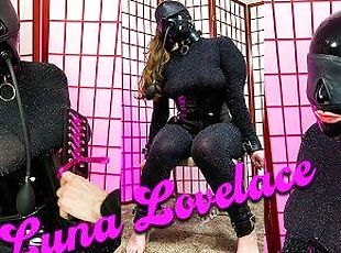 store-patter, amatør, bdsm, slave, dildo, latex, kvælning, bondage, bind-for-øjnene