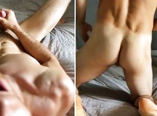 You will cum from my moans in 2 minutes! Hot muscle guy gets very horny and jerks off! Homemade!