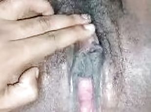 Gaping black pussy