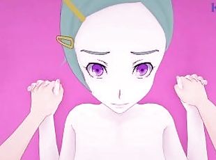 Eureka and I have intense sex in a secret room. - Eureka Seven Hentai