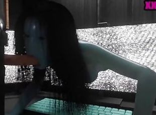 Sadako use mouth BlowJob (no sound)