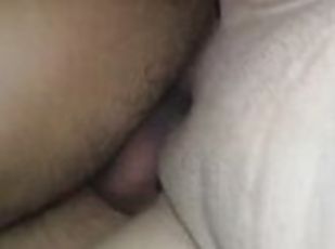 side fucked by my bbc bull while cuckold waits outside the room