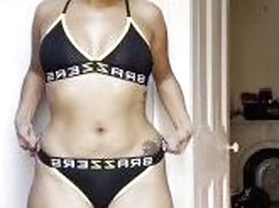 Brazzers try on haul: Bikini, lingerie, etc with Big Ass - Pakistani Jasmine Sherni