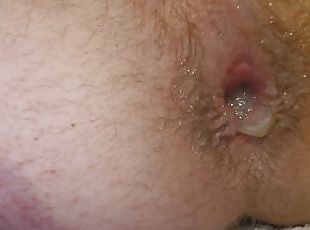 Asshole dildo gape